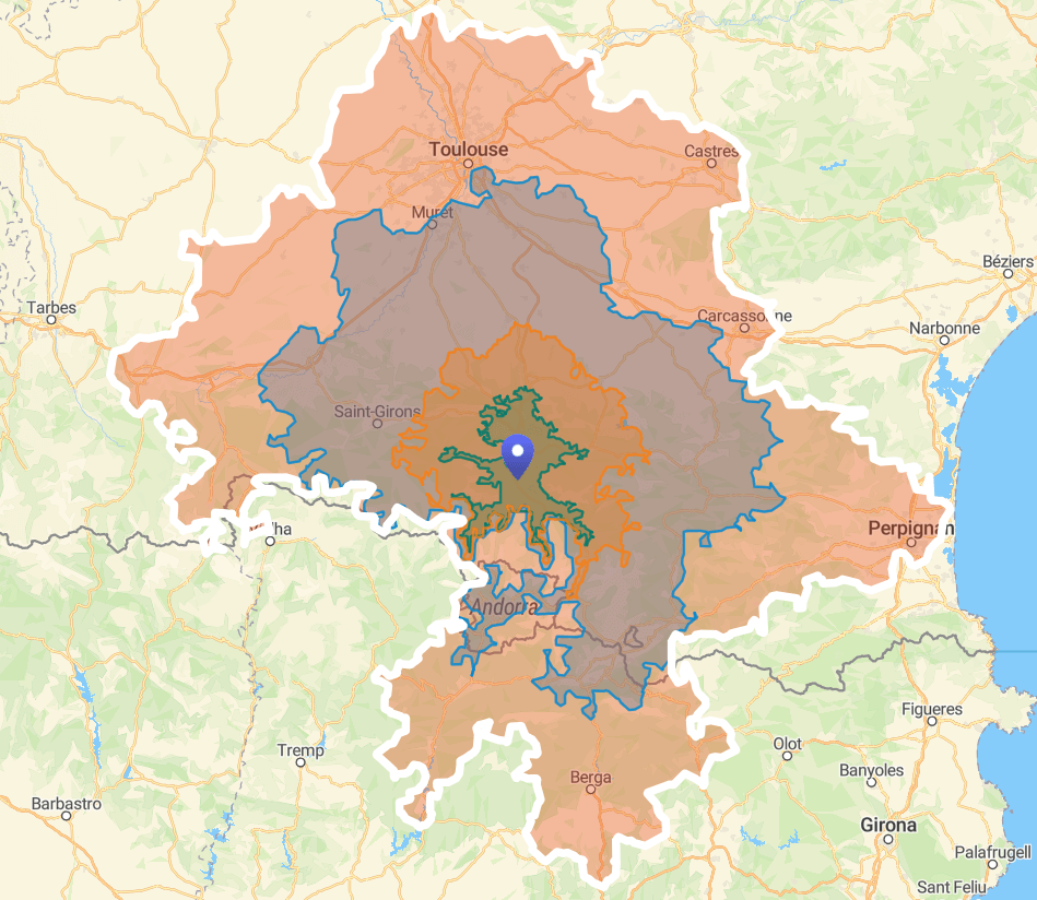 Carte déplacements Smappen